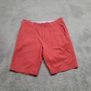 J.CREW‎ Shorts Mens 34 Red Chino Paisley lined Flat Front Casual Beach Mid RIse